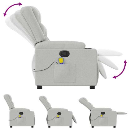 Масажен стол за лежанка Cloud Grey Fabric