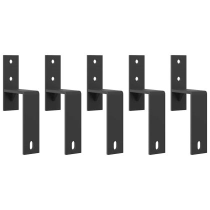 Комплект механизъм за плъзгаща врата, 213,5 см, стомана, черен