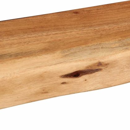 Стенни рафтове, 2 бр, 80x20x3,5 см, акациево дърво масив