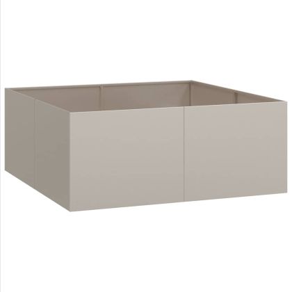 Кашпа, ръждива, 100x100x40 см, патинираща стомана