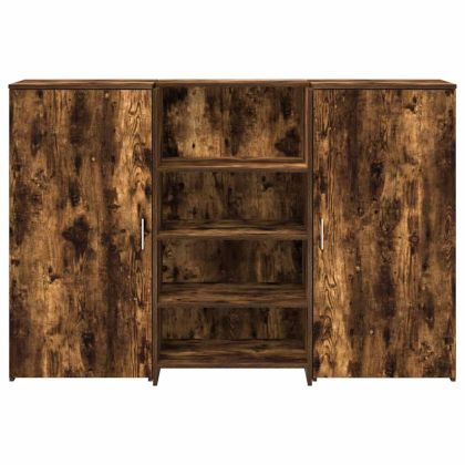 Приемно бюро, опушен дъб, 155x50x103,5 см, инженерно дърво