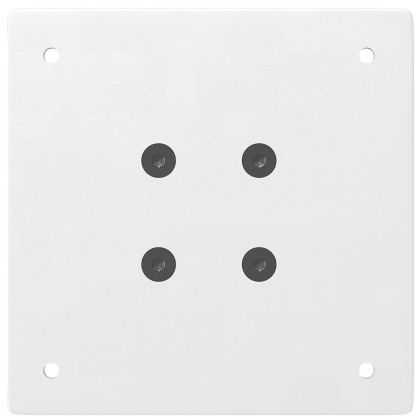 Крака за бар маса, 4 бр., бели, 110-112 см, стомана