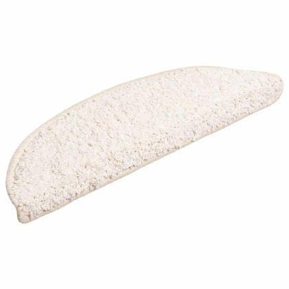 Изтривалки за стълби, 30 бр., 56x17x3 см, бели, полукръгли