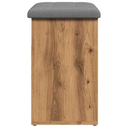 Пейка за обувки, дъб артизан, 62x32x50 см, инженерно дърво