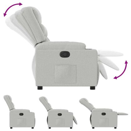 Recliner Chair Cloud Grey Fabric