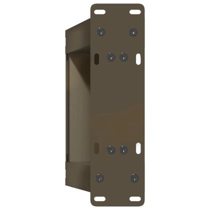 Крака за масичка за кафе, U-образни, 2 бр., естествена стомана, 30 x (30-31) см, стомана