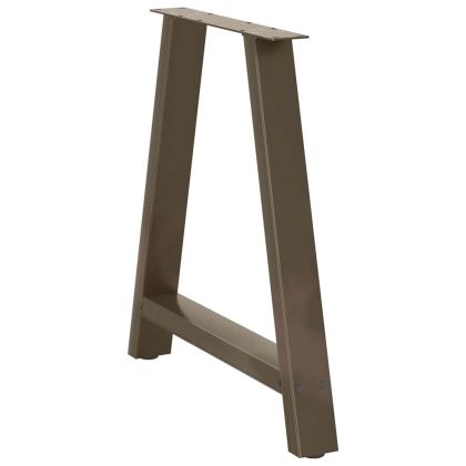 Крака за трапезарна маса, А-образни, 2 бр., 70 x (72-73) см, стомана