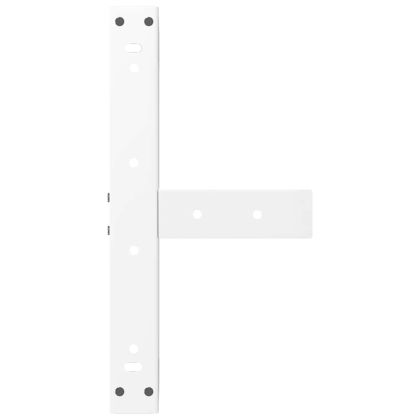 Крака за масичка за кафе, Т-образни, 2 бр., бели, 40x25x(30-31) см, стомана