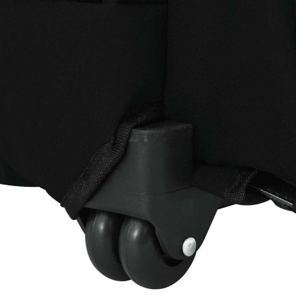 Количка за домашни любимци 3 в 1, дизайн, черна, 48x32x(57-106) см, оксфордски плат