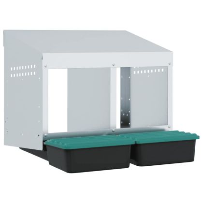 Кутия за пилета с 2 отделения, за стенен монтаж, поцинкована стомана