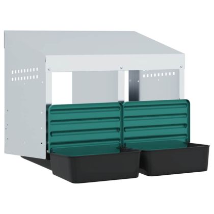 Кутия за пилета с 2 отделения, за стенен монтаж, поцинкована стомана