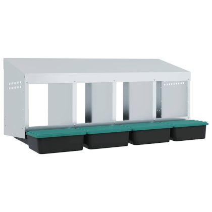 Кутия за пилета с 4 отделения, за стенен монтаж, поцинкована стомана