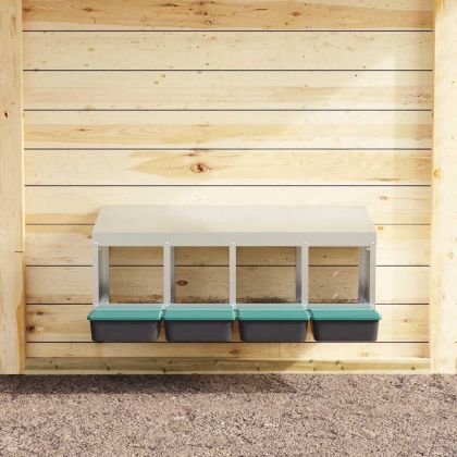 Кутия за пилета с 4 отделения, за стенен монтаж, поцинкована стомана