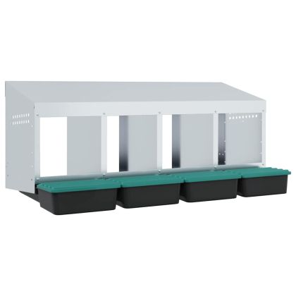 Кутия за пилета с 4 отделения, за стенен монтаж, поцинкована стомана