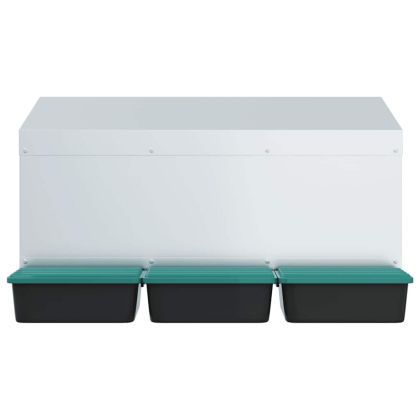 Кутия за пилета с 3 отделения, за стенен монтаж, поцинкована стомана