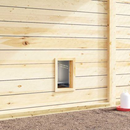 Кутия за гнездене за пилета с 1 отделение и крака, поцинкована стомана