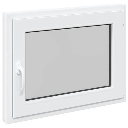 Прозорец за мазе "RISOR" 80x70 см, накланящ се и завъртащ се, DIN десен, бял