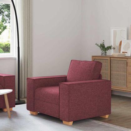 Диван-фотьойл, бордо, 60 см, плат