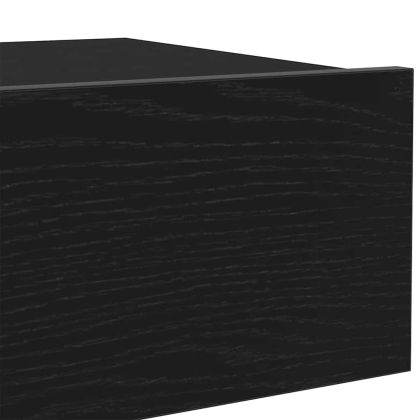 ТВ шкаф с LED осветление, черен дъб, 60x35x15,5 см