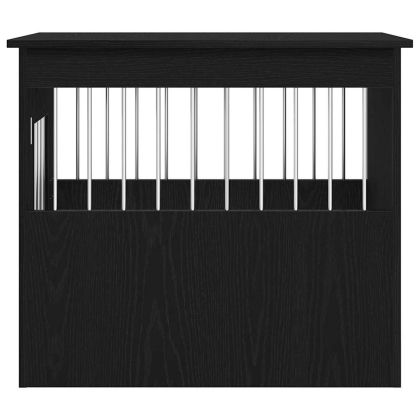 Кучешка клетка, черен дъб, 75x55x65 см, инженерно дърво