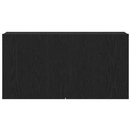 ТВ шкаф, черен дъб, 80x30x41 см, инженерно дърво