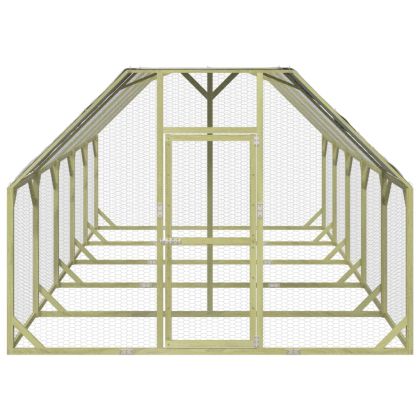 Кокошарник 268x500x190 см импрегниран бор масив