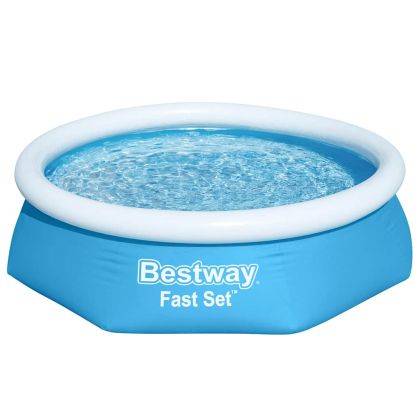 Bestway Fast Set Кръгъл надуваем басейн, 244x61 см, 57265