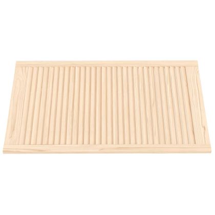 Врата за шкаф с решетен дизайн 99,3x59,4 см борово дърво масив