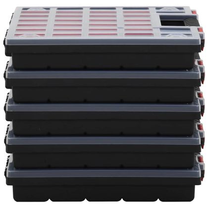 Асортиментни кутии 5 бр 40x30x5 см полипропилен