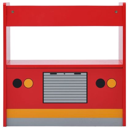 Детски комплект маса и столове 3 части дизайн на пожарна дърво