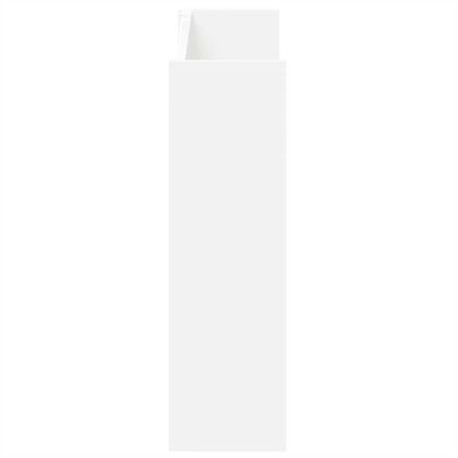 Стенни шкафове за обувки, 2 бр, бели, 80x18x60 см, ПДЧ