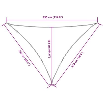 Платно-сенник, Оксфорд плат, триъгълно, 2,5x2,5x3,5 м, синьо