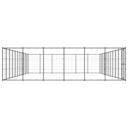 Външна клетка за кучета, стомана, 79,86 м²