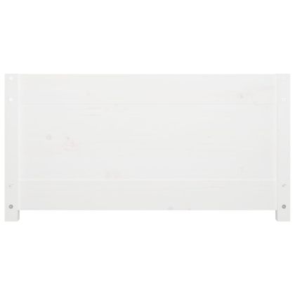 Дневно легло без матрак, бял, 80x200 см, борово дърво масив