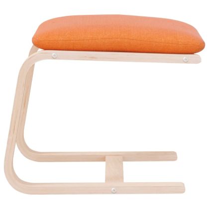 Табуретка, тъмножълта, 51x41x40 см, текстил