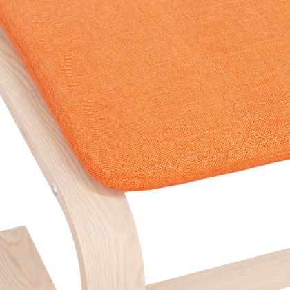 Табуретка, тъмножълта, 51x41x40 см, текстил