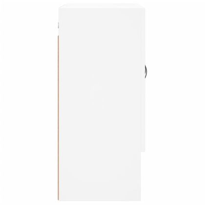 Стенен шкаф, бял, 60x31x70 см, инженерно дърво