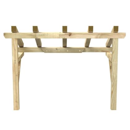 Навес за врата, 150x100x100 см, бор масив