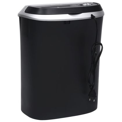 Шредер за хартия, 10 листа, Cross Cut, черен