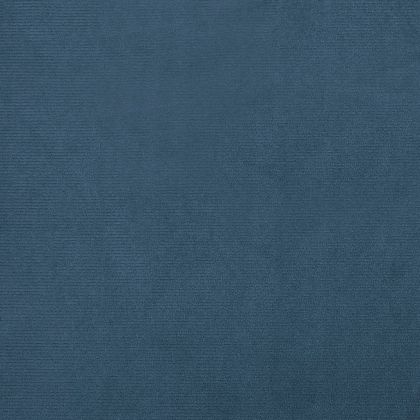 Объл фотьойл с опора за крака, тъмносиня, кадифе