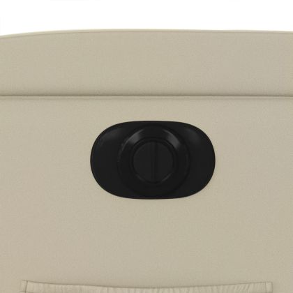 Електрически наклоняем стол, кремав, изкуствена кожа