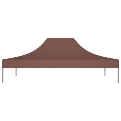 Покривало за парти шатра, 4,5x3 м, кафяво, 270 г/м²