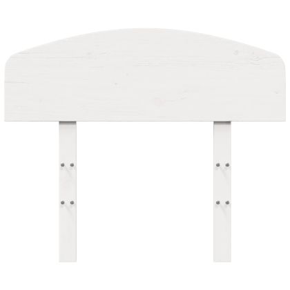 Горна табла, бяла, 90 см, масивно дърво бор