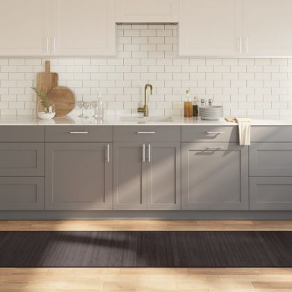 Килим, правоъгълен, тъмнокафяв, 70x300 см, бамбук