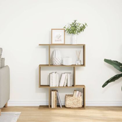 Разделител за стая / библиотека дъб артизан 3 нива 70x24x97 см