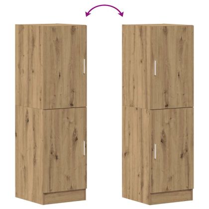 Кухненски шкаф, дъб артизан, 38x41,5x131,5 см, инженерно дърво