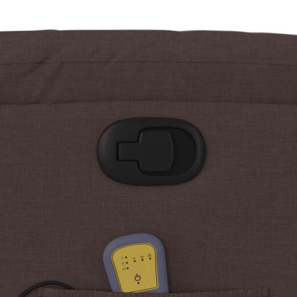 Масажен наклоняем стол, тъмнокафяв, текстил