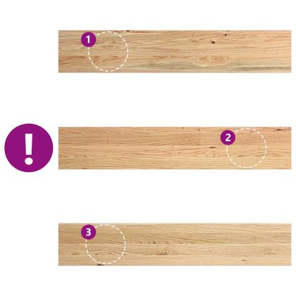 Прозоречни первази, 2 бр, 110x20x2 см, необработен масивен дъб