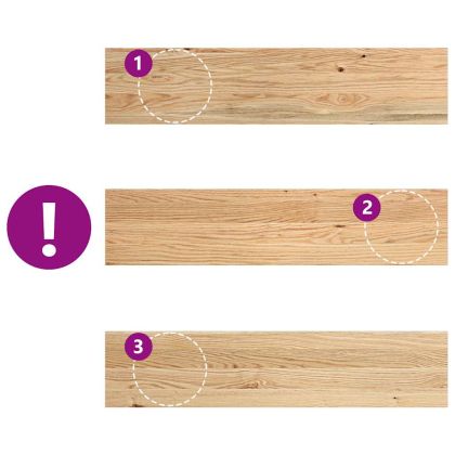 Прозоречни первази, 2 бр, 90x20x2 см, необработен масивен дъб