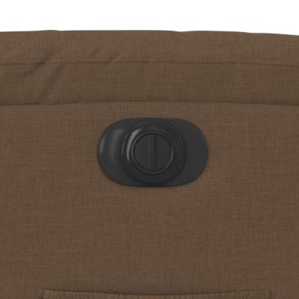 Електрически наклоняем стол, кафяв, текстил